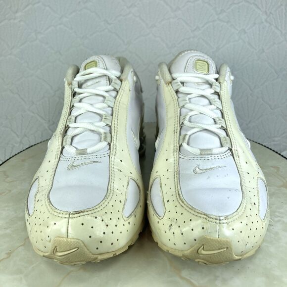 Nike Shox Sneakers Mens 9 White 2007 Monster Running Athletic Workout Gym Shoes - Picture 3 of 15